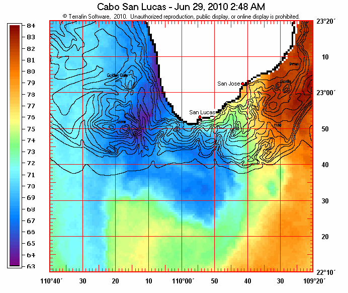 BajaNomad - Sea Surface temperature site east cape - Powered ...
